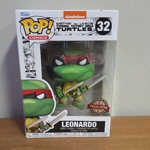 Funko Pop! TMNT Leonardo Special Edition - Green and Red